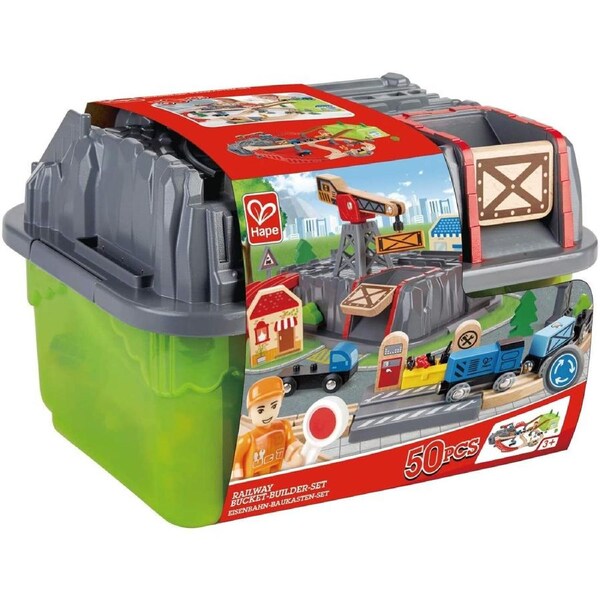 Hape - Railway Bucket Builder Set
