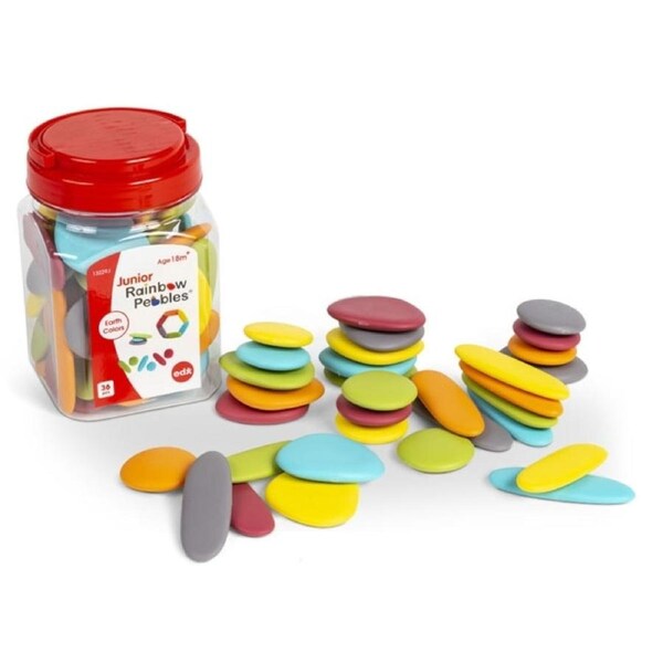 EDX - Junior Rainbow Pebbles Earth Colours (jar of 36)