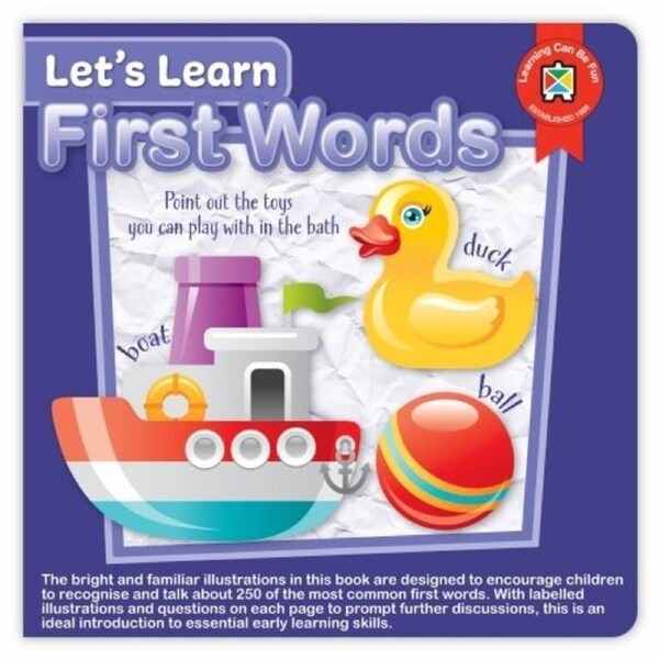 Learning Can Be Fun - Let's Learn First Words Board Book