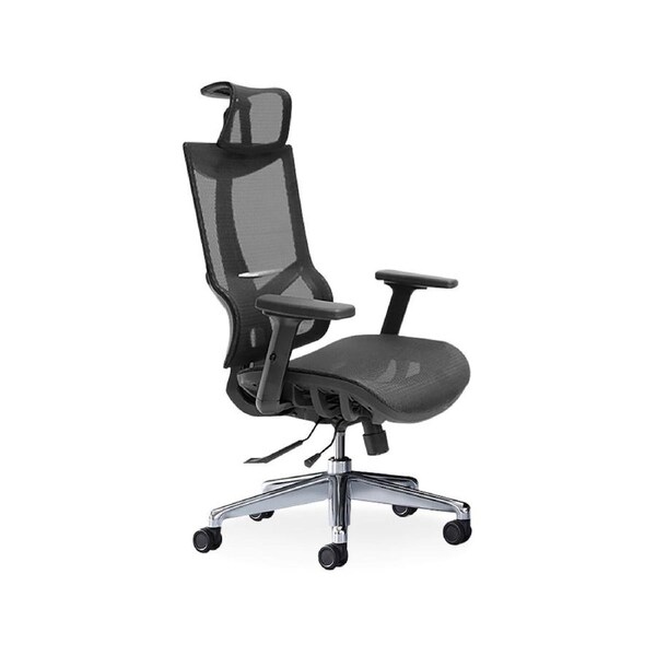 MIUZ Ergonomic Mesh Office Chair Gaming Executive Fabric Seat Headrest Black