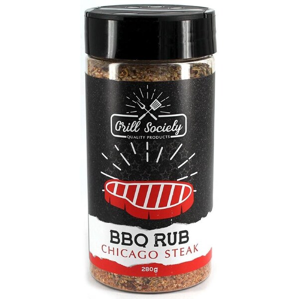 Grill Society 280g BBQ Rub Chicago Steak Meat/Pork/Beef/Burgers Seasoning Spice
