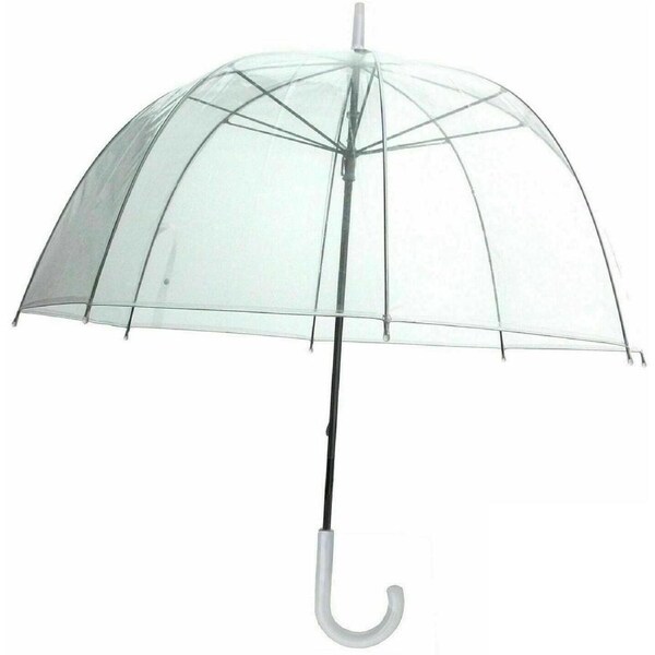 Birdcage Dome Automatic Umbrella Wedding Rain Party - Clear