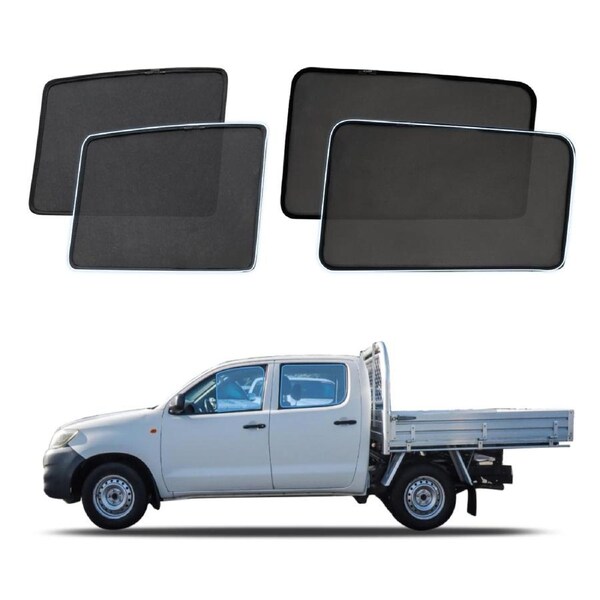 Magnetic Window Sun Shade for Toyota Hilux Dual Cab 2005-2015