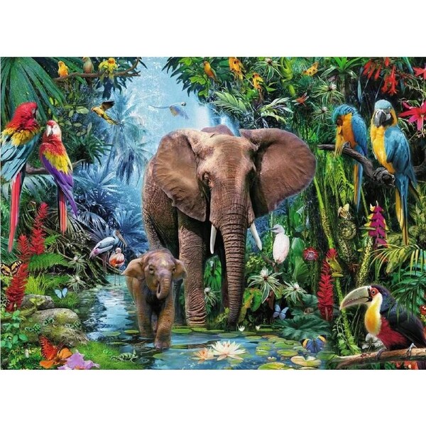 Ravensburger - Elephants at the Oasis Puzzle 150pc