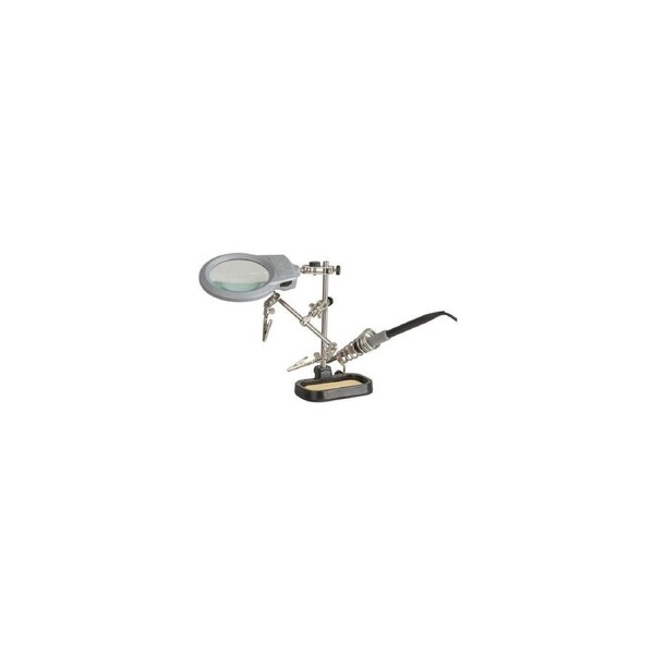 Holder PCB with LED Magnifier and Soldering Iron Stand
