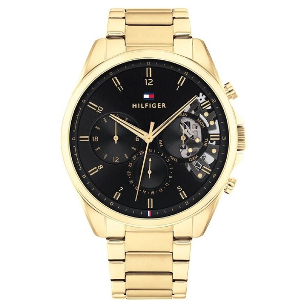 Tommy Hilfiger Gold Steel Men's Multi-function Watch - 1710447