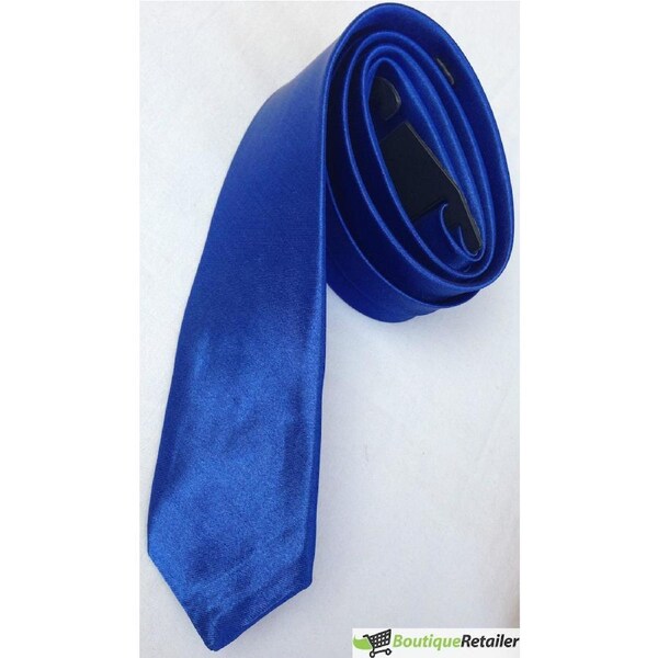 Mens SKINNY TIE Plain Wedding Slim Necktie Formal Casual Narrow Party Black