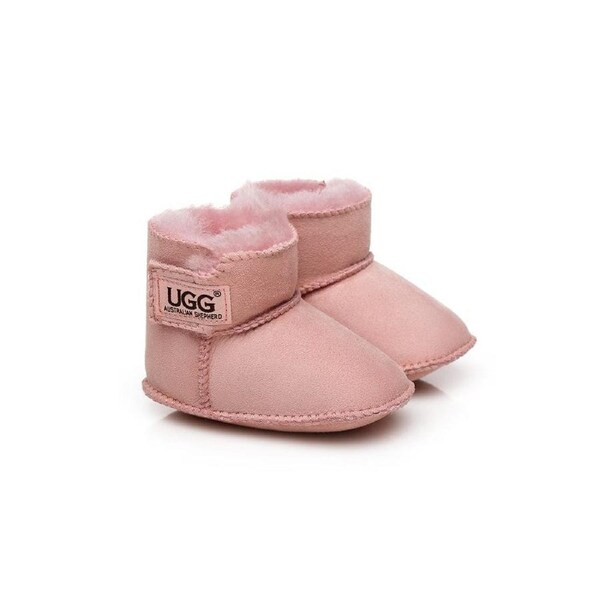 AUSTRALIAN SHEPHERD® UGG Baby Australian Sheepskin Wool Booties Erin Pink / S