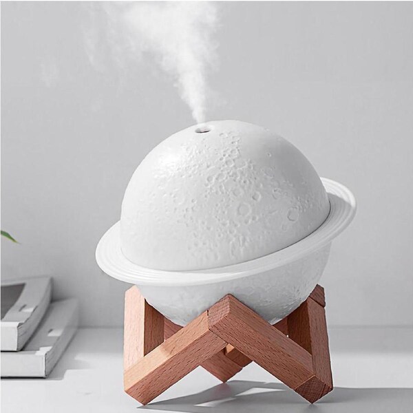 3D Printed Planet Night Lamp and Essential Oil Diffuser for Home and Office