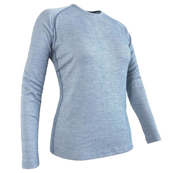 Wilderness Wear Women's Thermal Activewear Long Sleeve Crew Neck Top 8/XS Denim
