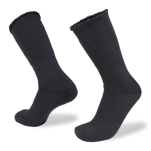 Wilderness Wear Beast 2 Merino Wool Men's Outdoor Work Socks AU 3-8 Small Black
