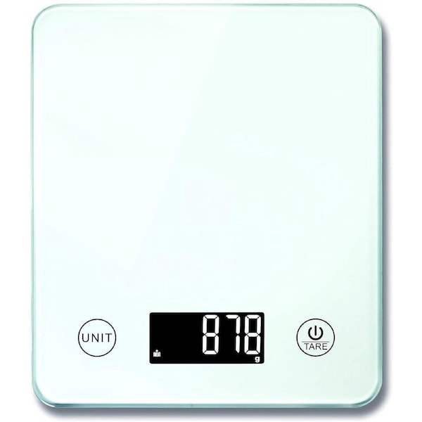 Bodysense Digital Kitchen Scale with 10kg Capacity in White