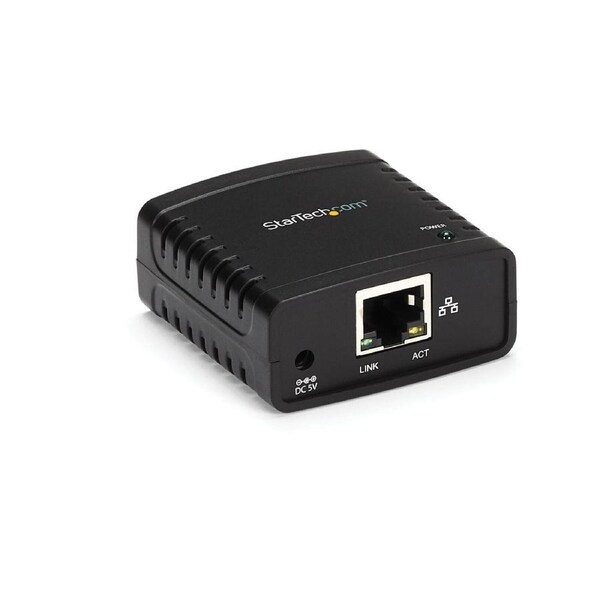 Star Tech 100Mbps Ethernet to USB 2.0 LPR Print Server 10Base-T/100Base-TX