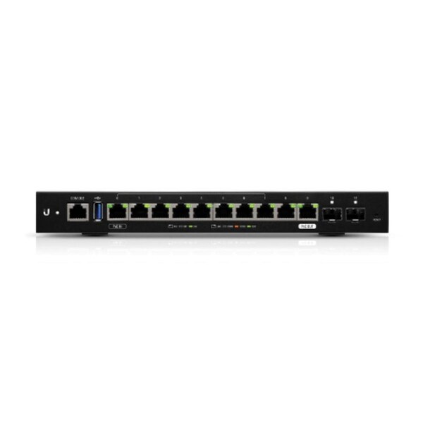 Ubiquiti EdgeRouter 12 - 10-Port Gigabit Router w/ 1GB RAM/1GHz Processor Black