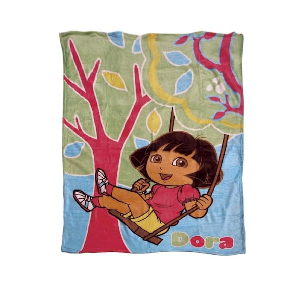 Dora The Explorer Garden Coral Fleece Blanket 140 x 190cm