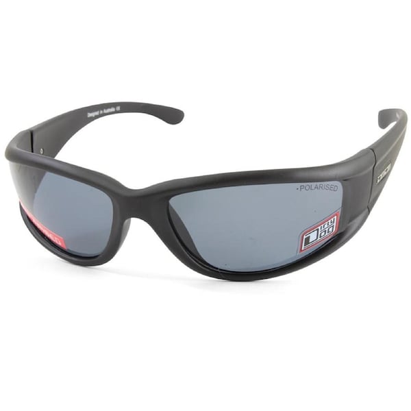 Dirty Dog Banger Satin Black/Grey Polarised Men's Sport Sunglasses