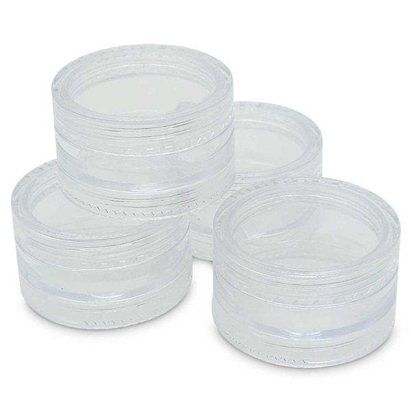 10x 3ml Lip Balm Containers Jars + Lids - Small Cosmetic Cream Sample Pot