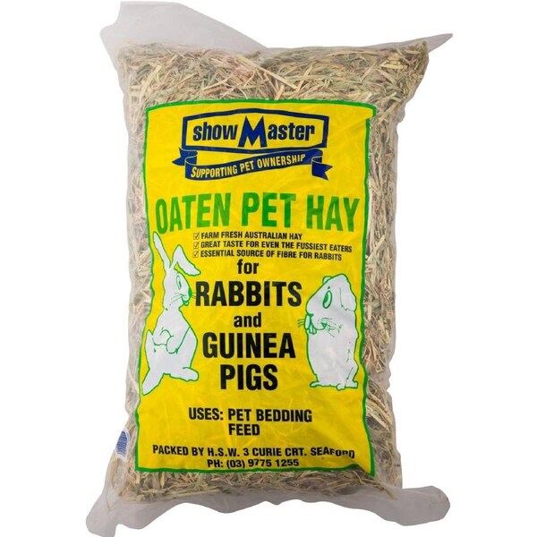 ShowMaster Oaten Pet Hay Bedding Feed for Rabbits & Guinea Pigs 2kg