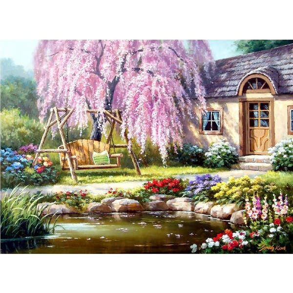 Anatolian - Cherry Blossom Cottage Puzzle 1000pc