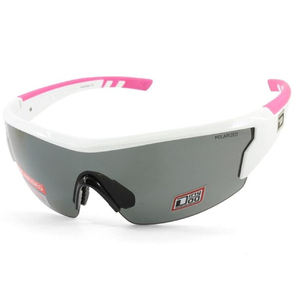 Dirty Dog Sport Wix Shiny White Pink/Grey Women's Cycling Sunglasses