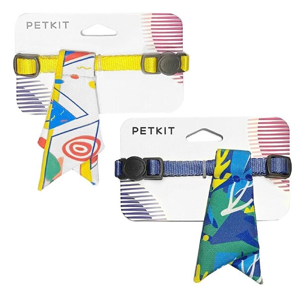 Petkit Adjustable Party Cute Cat Dog Necktie Collar Nature & Cheerful Color Set
