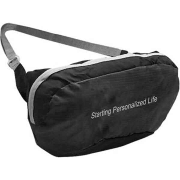 Catzon Outdoor Lightweight Belt Bag Foldable Waistband Bag For Traveling Sports And Hiking RH60 -Black