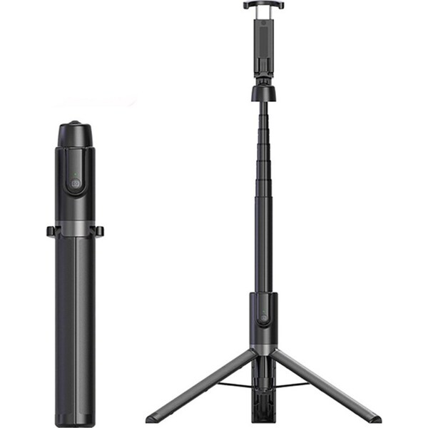 Catzon AB403 Wireless Bluetooth Selfie Stick 360 Degree Rotatable Foldable Selfie Stick Multifunctional Mobile Phone Tripod-Black