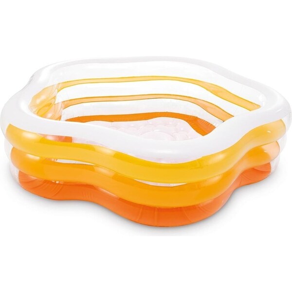 Intex 185x180cm Outdoor/Patio Inflatable Kids Star Summer Colours Swim Pool 3y+