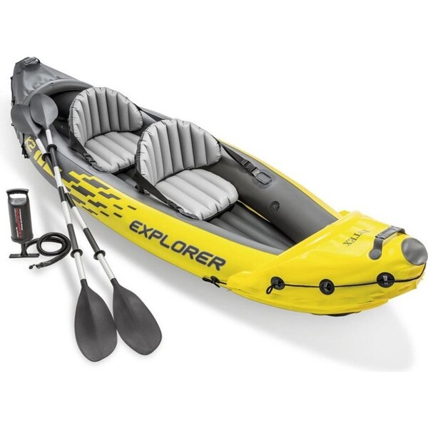 Intex 312cm Sports Explorer K2 Inflatable/Floating Kayak/Boat Oars River/Lake