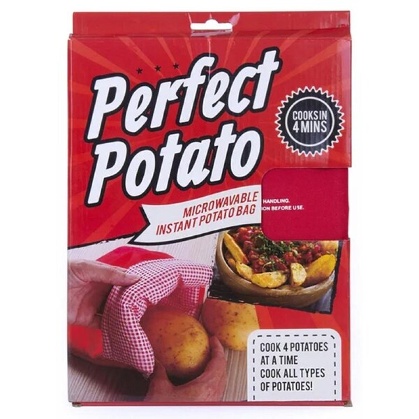 Perfect Baked Potato Instant Microwave Bag Cooker Corn/Bread Washable/Reusable