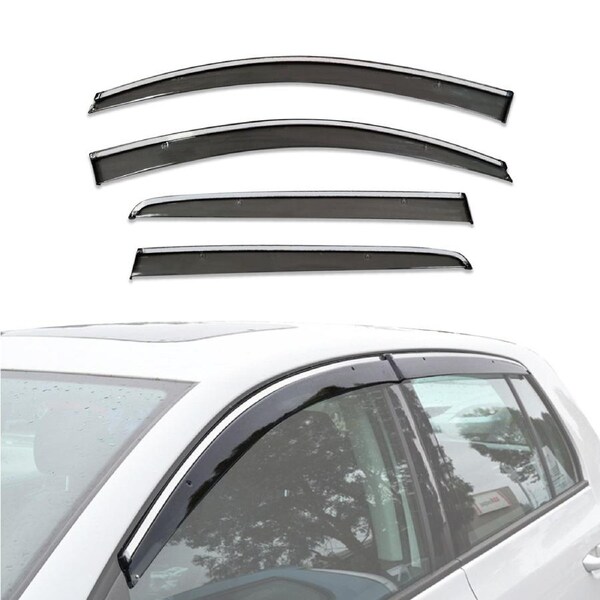 Stainless Trim Weather Shields for Volkswagen Golf 6th MK6 Hatch 2009-2013
