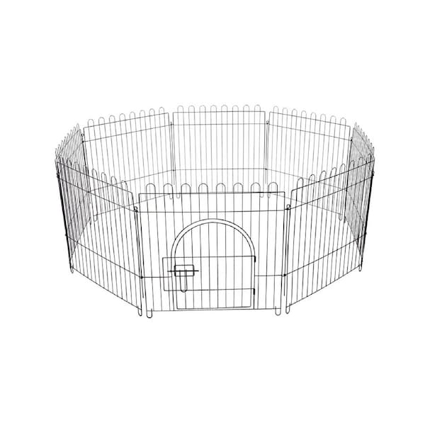 8 Panel Pet Playpen Fold Exercise Cage Fence Enclosure Dog Puppy