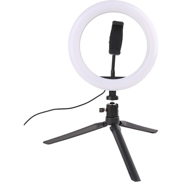 Vivitar 8" LED Selfie Photography Makeup Ring Light Tripod Stand w/Phone Cradle