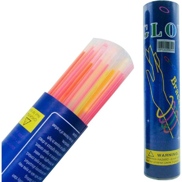 100x Glow Sticks Mixed Color Light Party glow sticks glow in the dark Bracelets