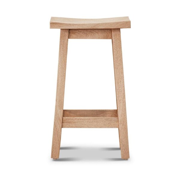 Bar Stools Osaka Scandinavian Solid Wood Kitchen Dining Stool Chair Home Office Furniture - Grey Wash