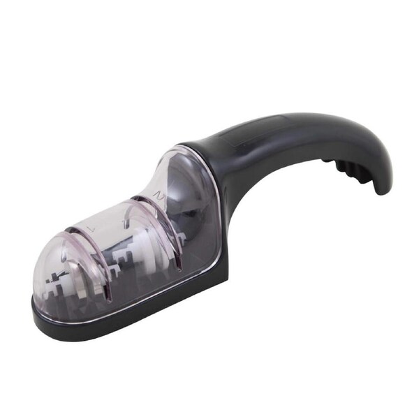 Savannah 19cm Duo Roll Knife Sharpener Knives Sharpening Diamond Steel Black