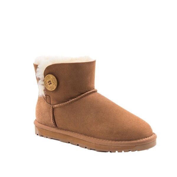 Ugg Classic Mini Button Boots (Water Resistant) Ozwear Ugg EU39 / AU9L / 245-250mm / GREY