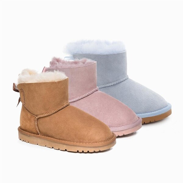 Ugg Kids Bailey Bow Boots (Water Resistant) Ozwear Ugg EU25 / AU5/6 / 145mm / CHESTNUT