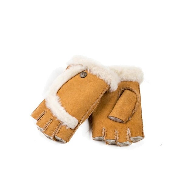 Ugg Fingerless Glove Ozwear Ugg L/XL / CHESTNUT