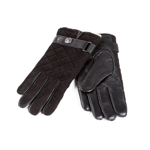 Ugg Ladies Quilted Ts Glove Ozwear Ugg L / BLACK