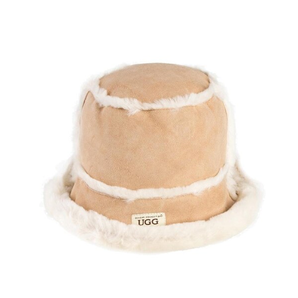 Ugg Flat Top Bucket Hat Ozwear Ugg S-M / SAND