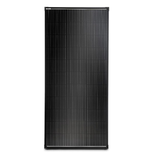 12V 200W Fixed Solar Panel Black Frame Camping Power Battery Charging
