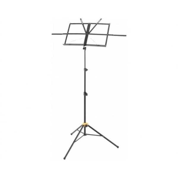 Hercules EZ Desk Music Stand Foldable Lightweight with Carrying Bag, Height Adjustable 530mm-1200mm, Load Capacity 2.5kg, Compact Design