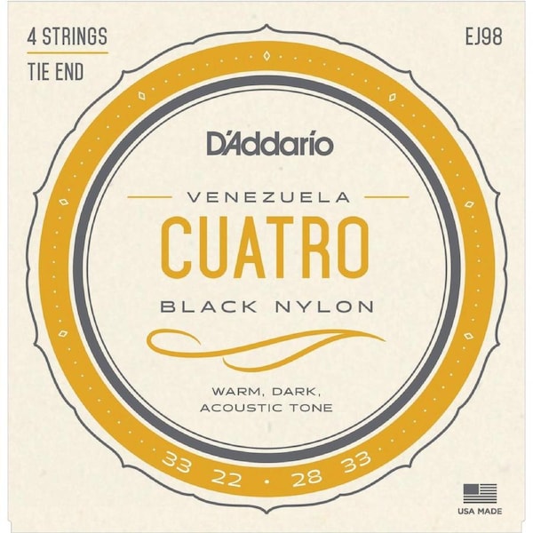 D'Addario EJ98 Cuatro-Venezuela Strings