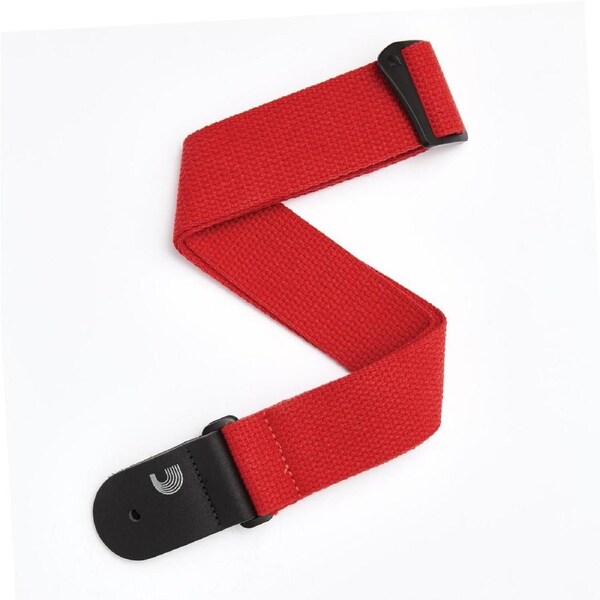 Planet Waves Cotton Guitar Strap, Red