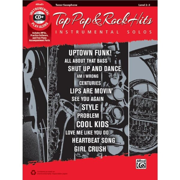 Top Pop & Rock Solos for Tenor Sax with CD