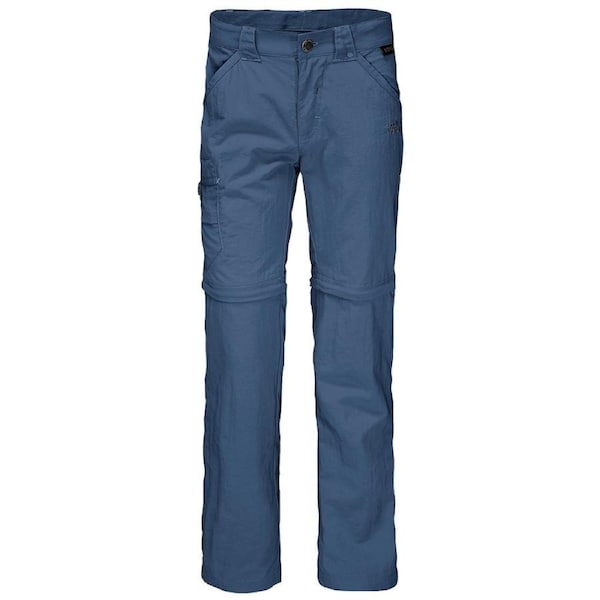 2 in 1 Jack Wolfskin Kids Safari Zip Off Pants Shorts Hiking Trekking Outdoor Trousers Ocean Wave / 116