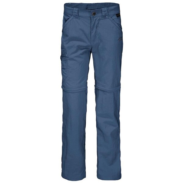 2 in 1 Jack Wolfskin Kids Safari Zip Off Pants Shorts Hiking Trekking Outdoor Trousers Ocean Wave / 128