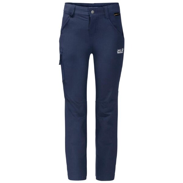 Jack Wolfskin Kids Activate Pants Hiking Trekking Outdoor Childrens Trousers Navy Blue / 128