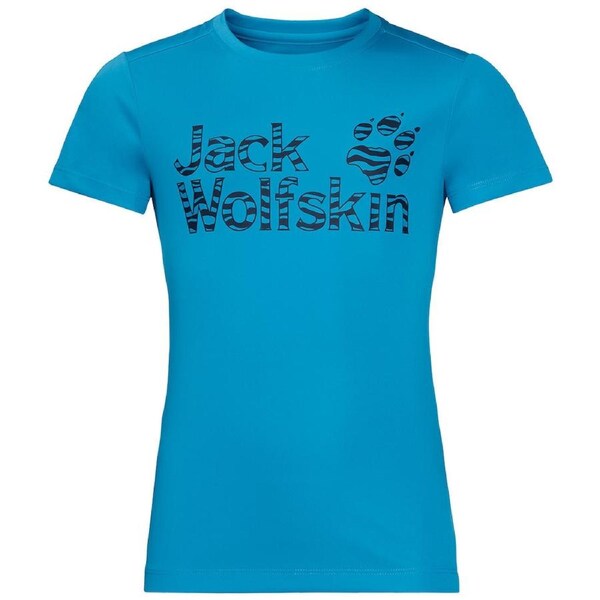 Jack Wolfskin Kids Jungle T Shirt Tee Top Sun UV Shield Shirt Childrens UPF 50+ Turquoise / 140